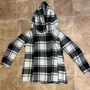 Mossimo Supply Co. Black and White Plaid Jacket